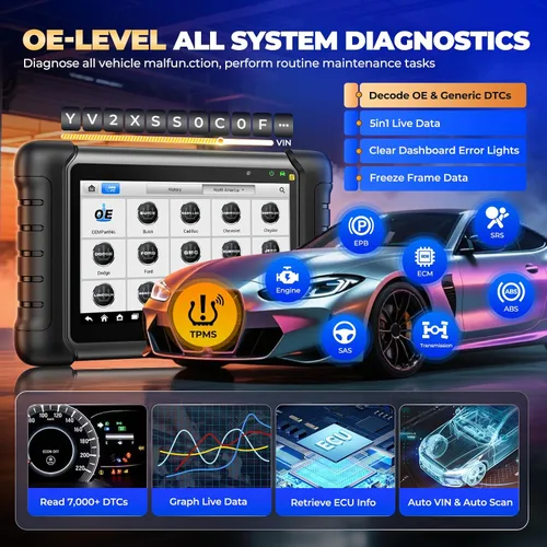 Miniatura 7 de Autel MaxiCheck MX808S-TS, 2023 US Ver of MaxiCOM MK808S-TS MK808Z-TS, Android 11 TPMS Programación Relearn Activate Tool, Bidireccional