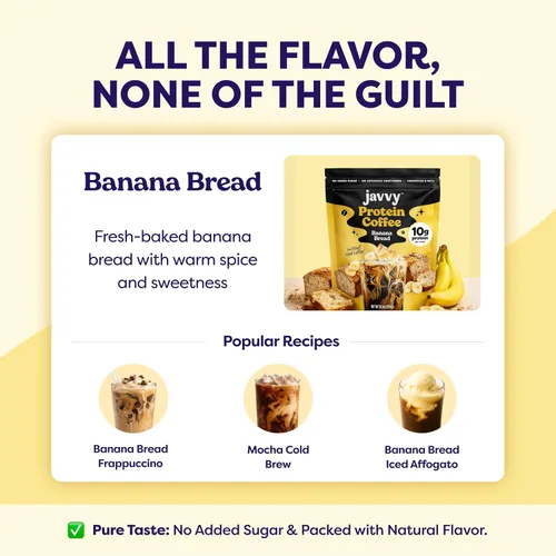 Miniatura 8 de Javvy Protein Iced Coffee - Premium Whey Protein & Instant Iced Coffees, 100% Natural Cold Brew, Zero Artificial Flavors & Sweeteners, 80mg