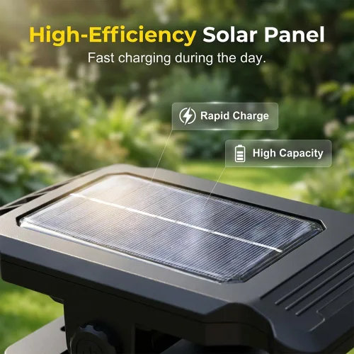 Miniatura 5 de Luz solar con clip con sensor de movimiento, luces USB con clip de carga solar 2026, luz LED recargable portátil multifuncional para campamento, luz