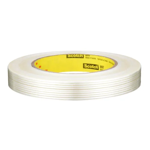 Miniatura 2 de 3M Scotch - Cinta de filamento 897, transparente, 0.472 in x 180.4 ft, 5 mil