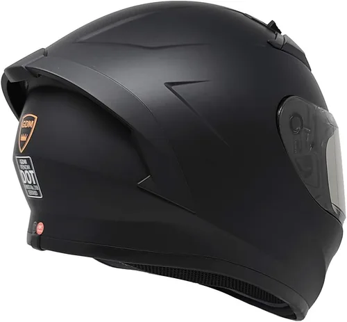 Miniatura 6 de GDM VENOM - Casco de motocicleta con intercomunicador bluetooth GDM HyperSonic Negro mate - Escudos cromados y transparentes.