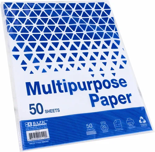 Miniatura 3 de BAZIC Products Papel en blanco para copia y multiusos - Papel de impresora blanco de 8.5" x 11" para máquinas de inyección de tinta, láser y fax