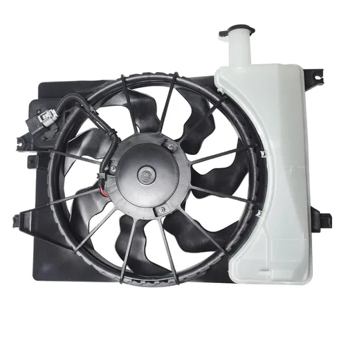 Miniatura 2 de Reemplazo del conjunto del ventilador de enfriamiento del condensador del radiador para 2014-2016 Elantra 2015-2016 Forte 2015 Forte Koup 12V