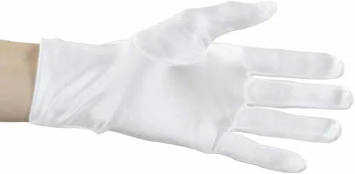 Miniatura 3 de Guantes de vestir de satén elásticos brillantes hasta la muñeca 2BL