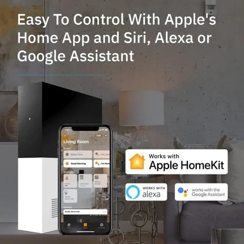 Miniatura 3 de Abode - Sistema de Seguridad Inteligente Inalámbrico de 4 Piezas - Funciona con Dispositivos Apple HomeKit, Z-Wave y Zigbee - Expandible