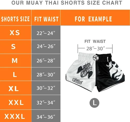 Miniatura 7 de HUOLEI Pantalones cortos Muay Thai para hombres y mujeres, pantalones cortos de boxeo MMA de alta calidad.