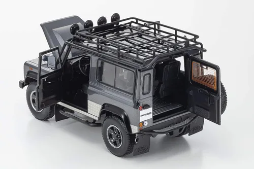 Miniatura 5 de Kyosho KY8901TR 1:18 Land Rover Defender 90-Dark Grey Coche miniatura coleccionable, multicolor