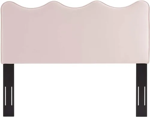 Miniatura 7 de Modway Athena Performance - Cabecera de terciopelo tamaño individual, color rosa
