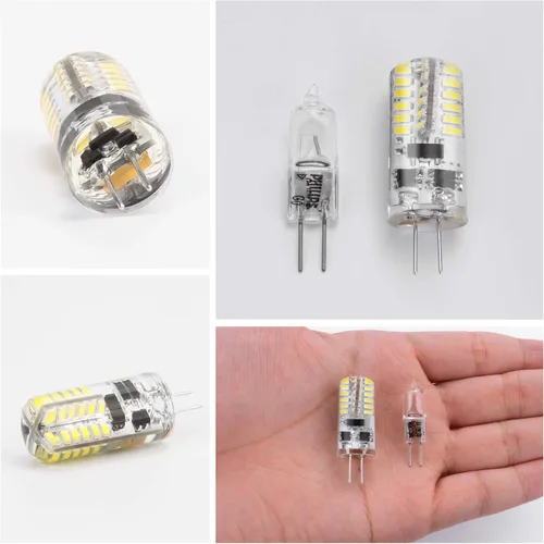 Miniatura 2 de DiCUNO G4 base de bombilla de LED de corriente alterna/corriente directa de 12 voltios, equivalente a 20 watts ~ 25 watts. T3 Repuesto para bombilla