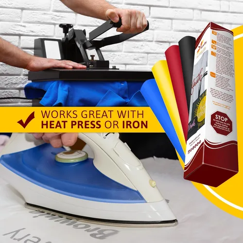 Miniatura 3 de Firefly Craft - Lámina de vinilo 3D de transferencia de calor, vinilo HTV grueso de 3 dimensiones, para planchar para usar con Cricut y Silhouette