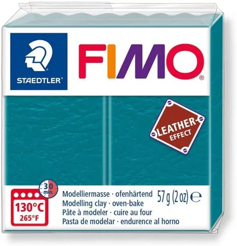 Miniatura 11 de STAEDTLER Fimo 8010-809 - Arcilla para modelar endurecimiento en horno (efecto cuero), color gris paloma