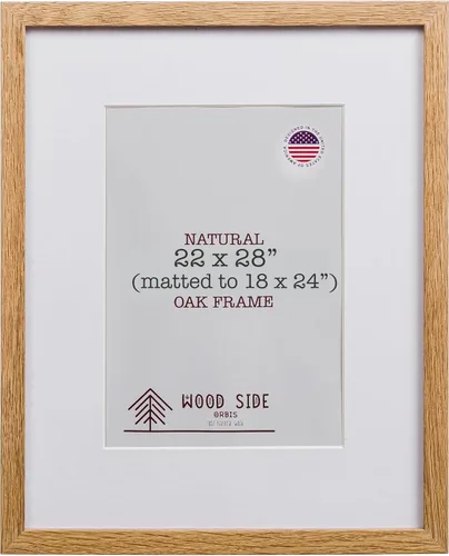 Miniatura 28 de Marcos de fotos de madera de roble 11x14 - Juego de 2 - Marco de fotos de madera maciza natural con vidrio real para colgar en la pared