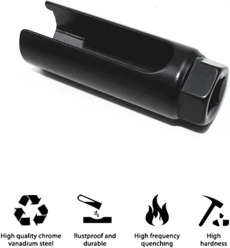 Miniatura 5 de 1 Pieza Enchufe de Sensor, 7/8 pulgadas (22mm) 6-Puntos, Herramienta de Llave para Remoción de Sensor O2, Universal para la Mayoría de Modelos