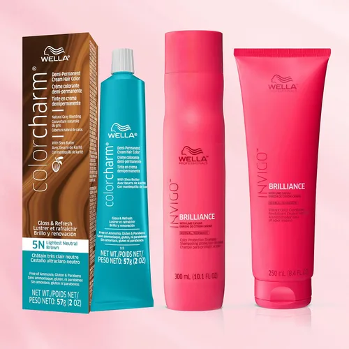 Miniatura 8 de COLORCHARM - Tinte permanente para el cabello, tinte para el cabello para cobertura de canas, añade brillo, 2 onzas Paquete de protección