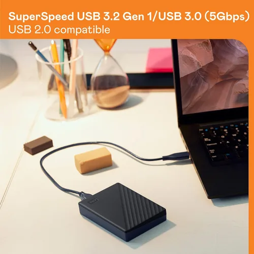 Miniatura 6 de WD 4TB My Passport, Disco duro externo portátil, negro, software de respaldo con defensa contra ransomware y protección con contraseña, compatible