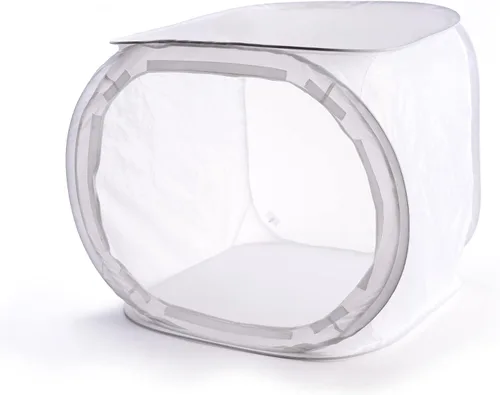Photomyne Caja de luz de estudio fotográfico: tienda de campaña plegable para fotografía con bolsa de transporte, difusor antideslumbrante para