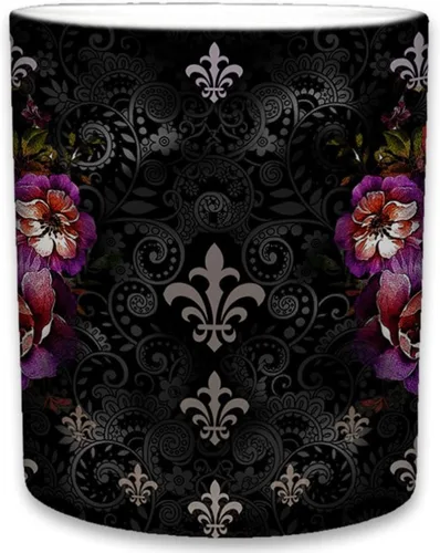 Miniatura 3 de Sweet Gisele Taza de cerámica de calavera de azúcar, taza de café con estampado floral, diseño del Día de los Muertos, hermosos colores vivos, gran