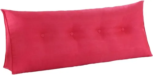 Miniatura 11 de Almohada de cuña para dormir, cojín grande con funda de almohada extraíble, cojín triangular para soporte de espalda para cama o sofá tamaño King