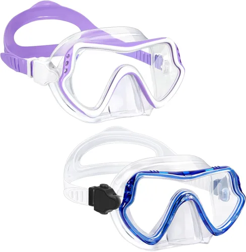 Miniatura 9 de Gafas de natación para niños con cubierta de nariz para jóvenes de 8 a 15 años, antivaho HD Visión Gafas de piscina gafas de natación de agua Rosa