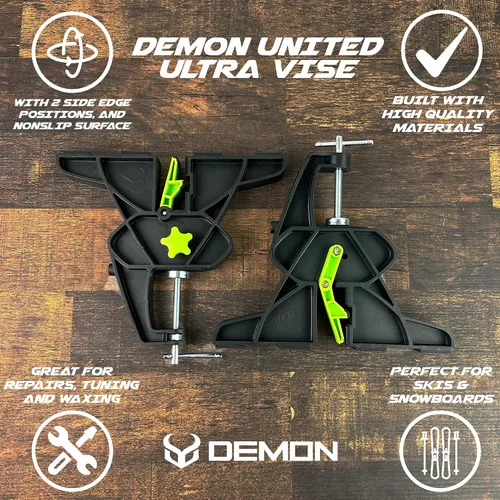 Miniatura 6 de Demon Ski and Snowboard Ultra Vise para afinación, reparación y encerado, agarre antideslizante con posiciones de trabajo horizontales y verticales