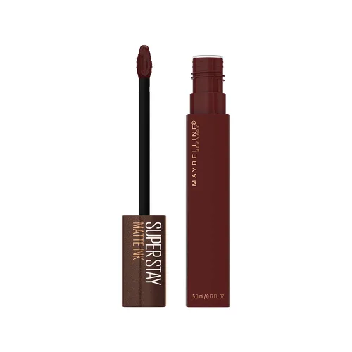 Miniatura 25 de Maybelline Super Stay Matte Ink Barra de Labios Líquida Maquillaje, Color de Alto Impacto de Larga Duración, Hasta 16H de Uso, Amazonian, Marrón 70