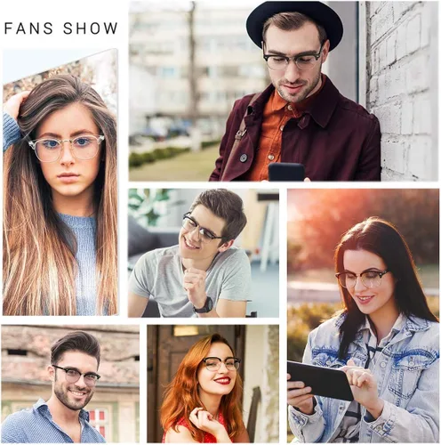 Miniatura 8 de Perfectmiaoxuan - Gafas con bloqueo de luz azul, para computadora/juegos/pantalla para mujeres u hombres, anti luz azul y UV, Estándar