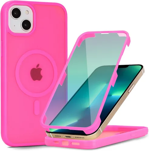 Miniatura 18 de Funda magnética para iPhone 12 mini con protector de pantalla integrado, compatible con MagSafe, para Apple 12 Mini, fundas de cuerpo completo