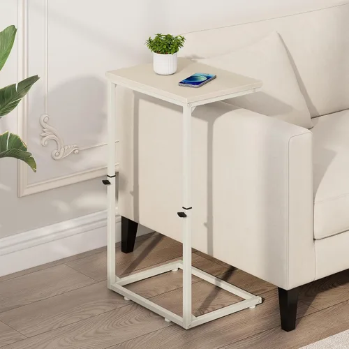 Miniatura 8 de Vagusicc C Shaped End Table for Couch, 33.2'' Tall C Table Adjustable Height Side Table, Small Side Table for Small Spaces, Couch Tables that Slide