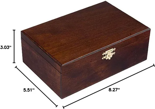 Miniatura 4 de Caja de almacenamiento de madera/estuche para piezas de ajedrez de tamaño estándar - Ajedrez no incluidos