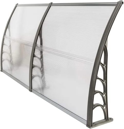 Miniatura 5 de Flandre Toldo para puerta de patio, cubierta de policarbonato para puerta delantera, toldo para patio al aire libre, protección UV, lluvia y nieve