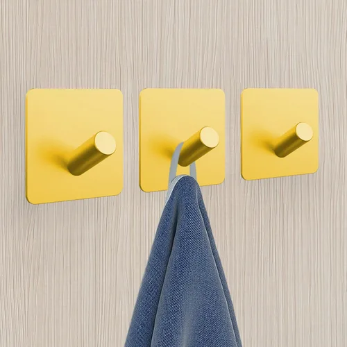 Miniatura 4 de PMMASTO Ganchos autoadhesivos para toallas, ganchos adhesivos resistentes para colgar abrigos de pared para colgar – Ganchos de ducha