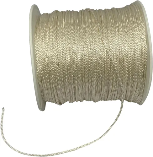 Miniatura 10 de Hilo de cuentas de poliéster de 0.039 pulgadas para bricolaje, opciones de varios colores, collar de amistad de macramé, cuerda para hacer pulseras