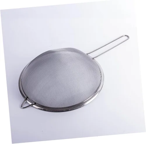 Miniatura 4 de PRETYZOOM Colador de malla de acero inoxidable, colador de tamiz de grano Twilled para tienda de té, harina de cocina, especias de azúcar, arroz