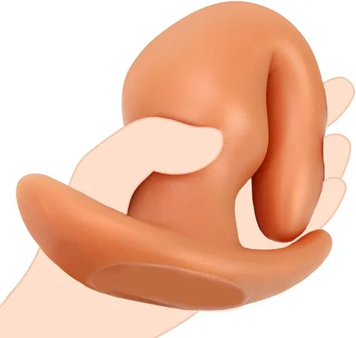 Miniatura 3 de Tapones Anales Suaves Masturbador, Tapón Anal de Silicona Líquida con Base de Seguridad Dorado Consolador Anal Dilatador Vaginal Expansor Anal
