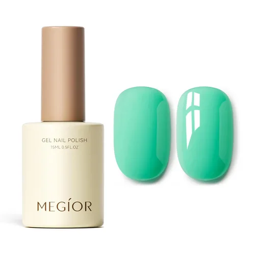 Miniatura 97 de MEGIOR Esmalte de uñas de gel blanco de 0.5 fl oz, color blanco antiguo, secado con luz UV, esmalte de gel francés, arte de uñas, salón de manicura