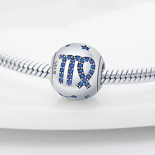 Miniatura 37 de Pandach 12 dijes de cumpleaños con signo del zodiaco de plata de ley 925 con piedra natal para mujer, pulsera, collar, pulsera, regalo para mujeres