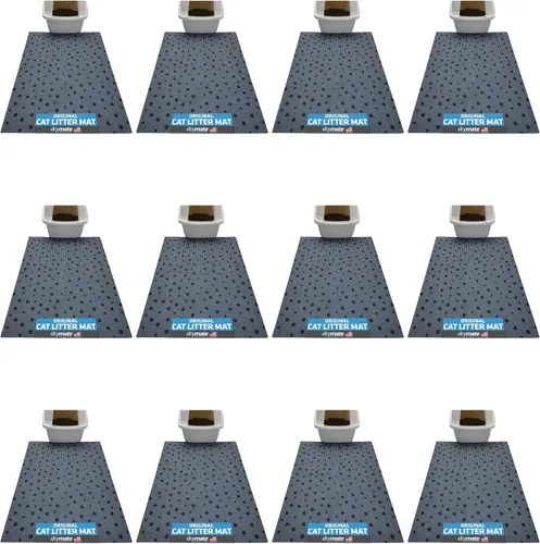 Miniatura 26 de Drymate - Tapete para gatos, contra desorden de caja de arena, a prueba de orina, absorbente/impermeable, 20 x 28 pulgadas, azul