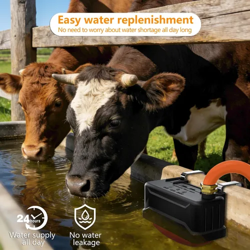 Miniatura 2 de Válvula de flotador automática de canal de agua para ganado con conector de cobre y cinta PTFE, control automático de nivel de agua, válvulas