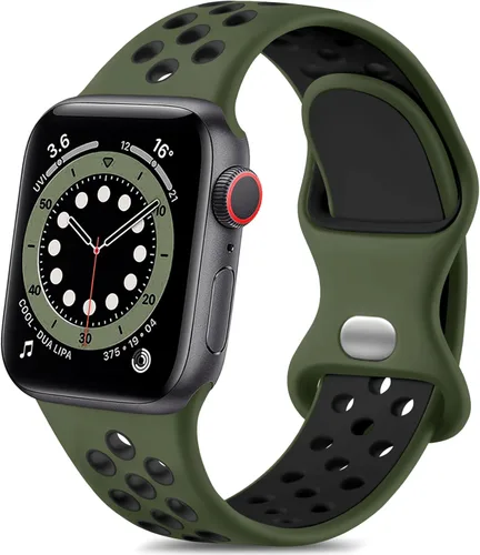 Miniatura 20 de Lerobo - Bandas deportivas compatibles con Apple Watch Band de 40 mm, 41 mm, 38 mm y 42 mm para Series 11, 10 para mujeres y hombres, suaves bandas
