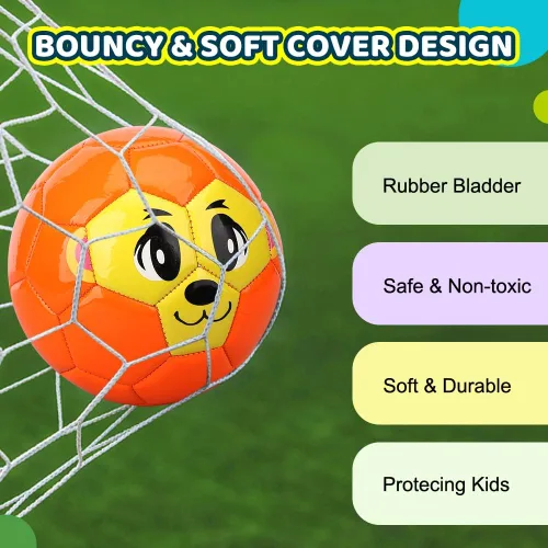 Miniatura 3 de Mini pelotas de fútbol para niños pequeños de 6 a 12 meses, 6 pulgadas, pelotas deportivas para interiores y exteriores, letras educativas, regalo