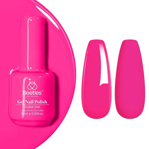 Miniatura 9 de Beetles - Esmalte de uñas de gel marrón de 0.5 onzas fluidas (15ml), esmalte de uñas de gel para remojar con lámpara LED UV, esmalte de uñas en gel