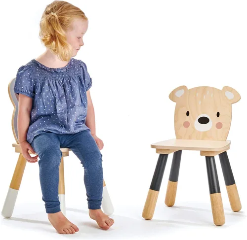 Miniatura 4 de Tender Leaf Toys - Colección de mesa y sillas del bosque - Adorable mesa de juego y sillas de arte para niños tamaño infantil - Hecho