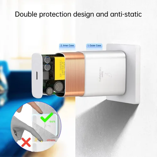 Miniatura 3 de Cargador Samsung de 45 W, carga súper rápida, USB tipo C, PD PPS para Samsung Galaxy S26 S25 S24 S23 S22 Ultra Plus Tab S8 S7 Fe Ultra Plus S21 A53