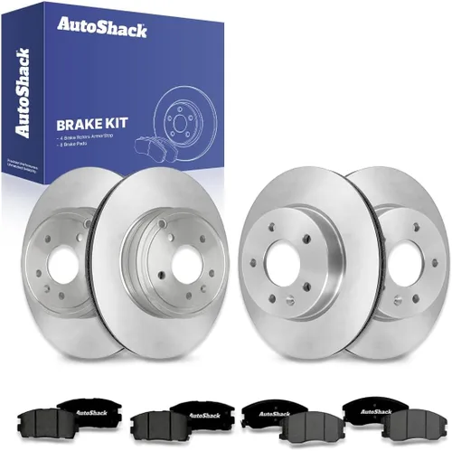 Miniatura 15 de AutoShack Kit de Rotores de Freno Delanteros y Traseros con Pastillas de Freno Cerámicas de Reemplazo para Saturn Vue, Pontiac Torrent, Suzuki XL-7