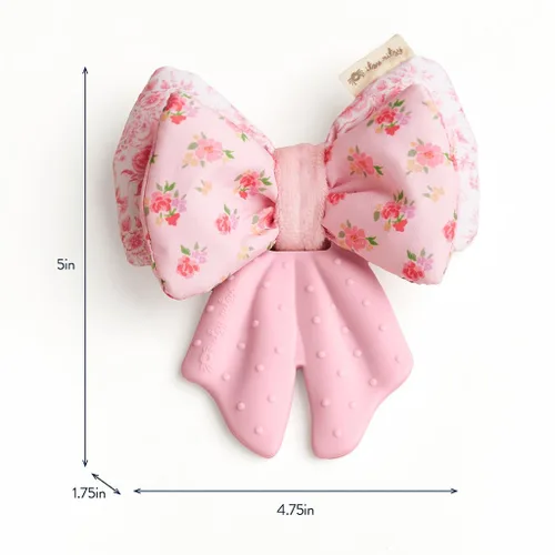 Miniatura 6 de Itzy Ritzy Juguete Mordedor Crinkle – El juguete de dentición con lazo incluye silicona, terciopelo y material crinkle; cuenta con múltiples