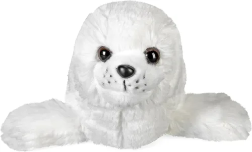 Miniatura 2 de Wild Republic Peluche de cachorro de sello de arpa, animal de peluche, regalos para niños, Cuddlekins de 8 pulgadas, color blanco