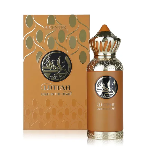A CENTER Lutfah Light In The Heart - Perfume unisex de 2.7 fl oz | Eau de Parfum con bergamota, madera de guayaco, fragancia aroma de vainilla,