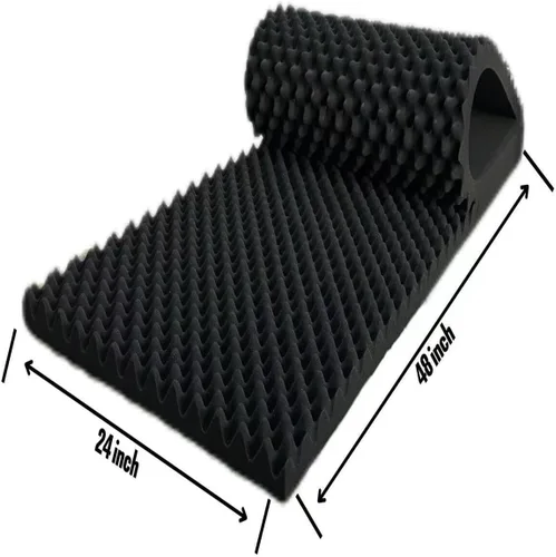 Miniatura 3 de Paquete de 4 Paneles de Espuma Tipo Caja de Huevos a Prueba de Sonido para Paredes, 48''X24''X2'' pulgadas Paneles Acústicos, Paneles de Pared 4P