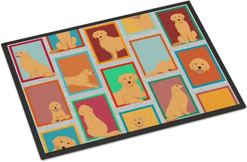 Miniatura 88 de Caroline's Treasures MLM1149MAT - Felpudo rojo Border Collie de 18 x 27 pulgadas, para interiores y exteriores, para entrada, antideslizante, Border