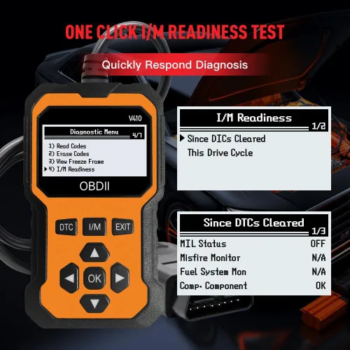 Miniatura 8 de Escáner OBD2 profesional V410 y herramienta de diagnóstico de coche - Lector de código automático para todos los vehículos, lector de códigos